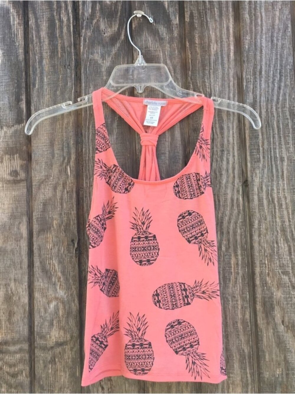 Pineapple print tank top